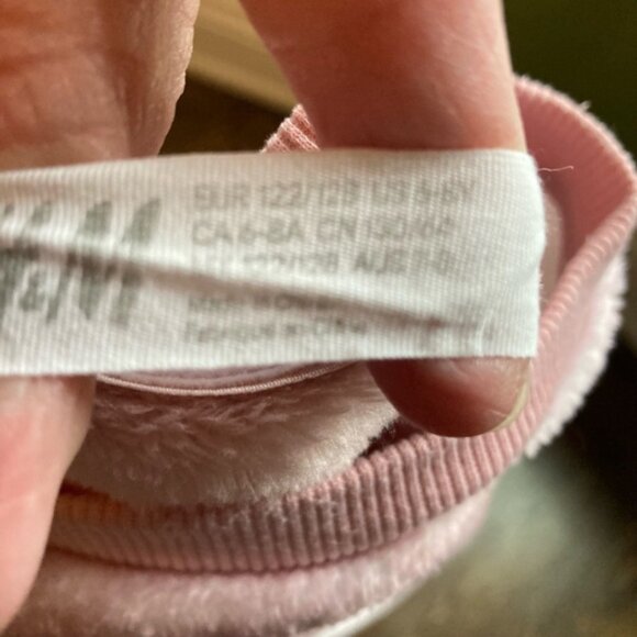 Girls HM Pink Deer Sweater 6-8 - Picture 4 of 4